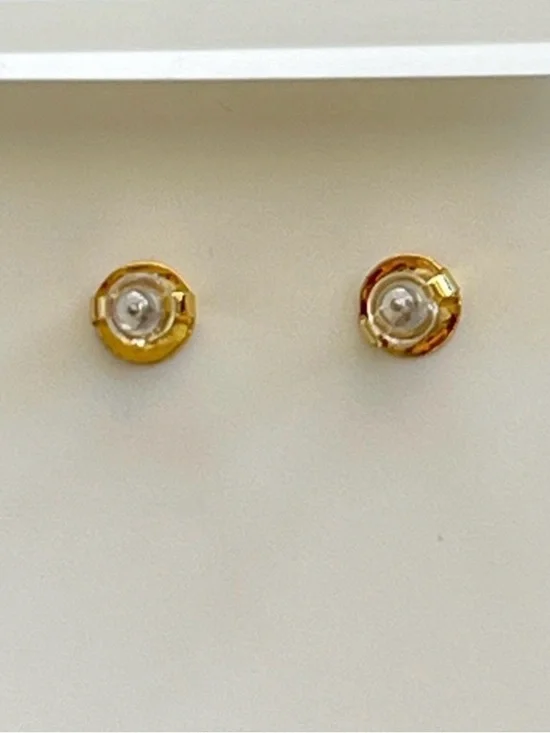 Authentic Tory Burch Gold Pearl Drop Heart Cluster Earrings - Women Jewelry New - Picture 4 of 6